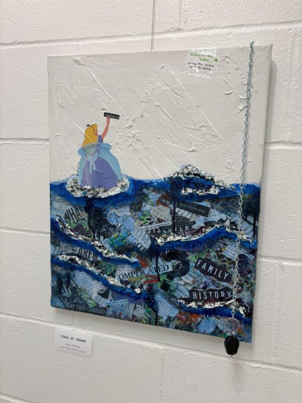 Tides of Trauma 16x20 Mixed-Media Canvas