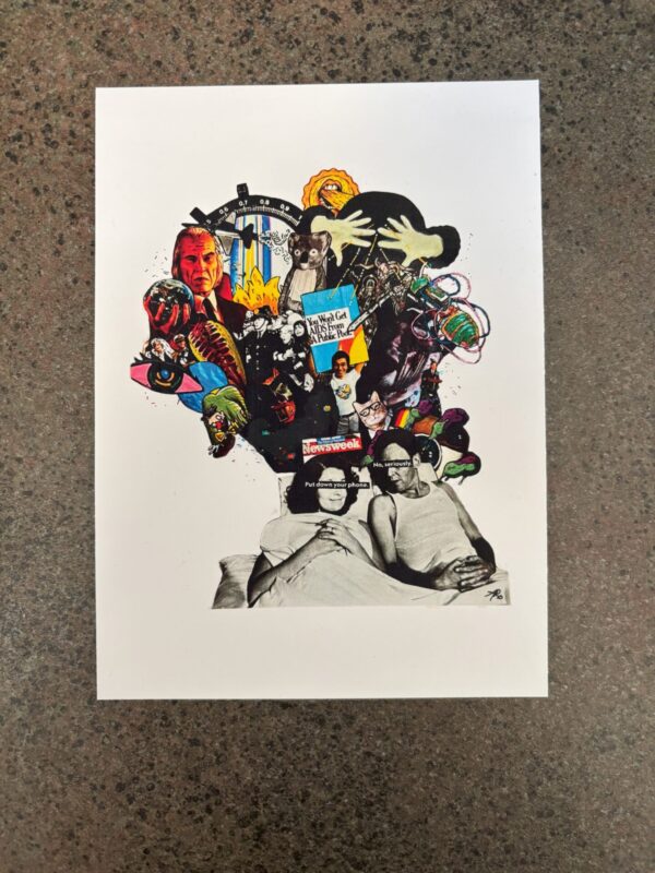 'Doom Scroll' 5x7 Glow-in-the-Dark Print