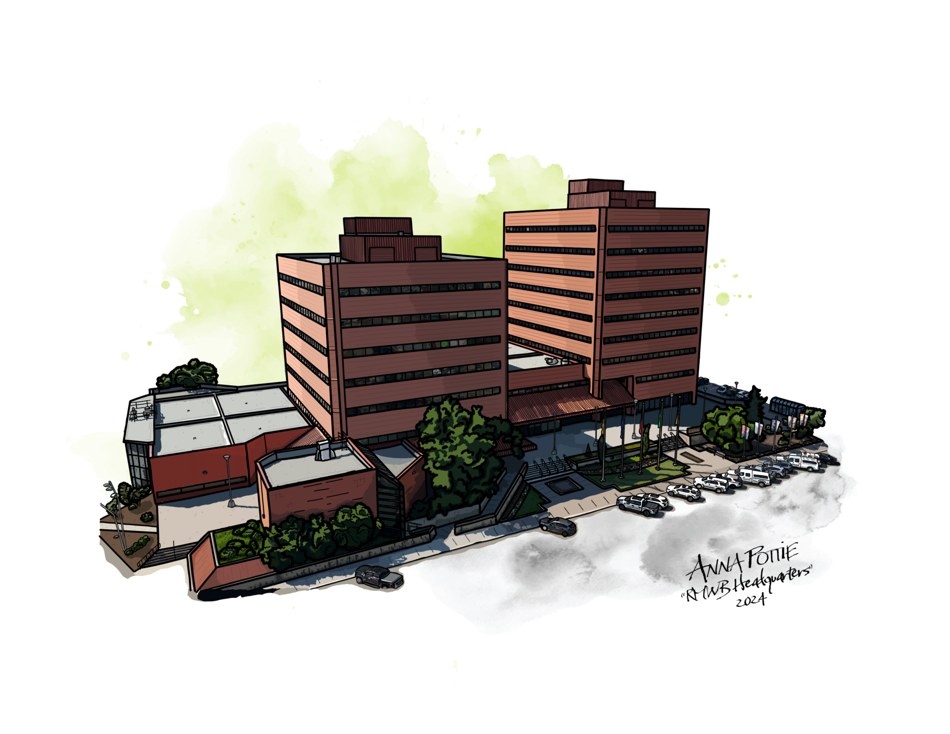 'RMWB Headquarters' Print - Featured in 'Rendering Visions' Documentary