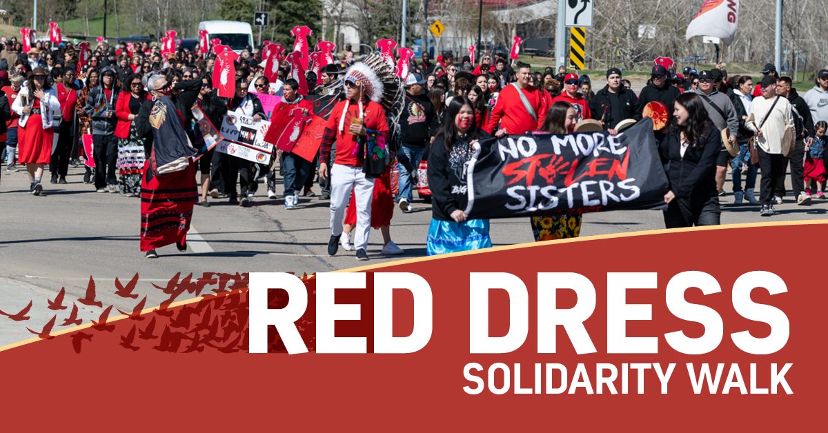 Red Dress Solidarity Walk - Arts Council Wood Buffalo